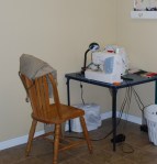 old sewing station