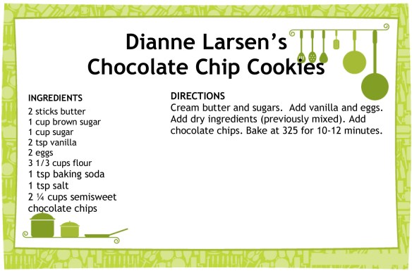 Recipe Card Template 1up 4x6